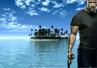Dwayne Johnson Wallpapers The Rock Fast Five Movie actor in Paradise Island desktop wallpaper