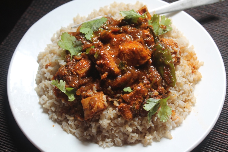 Indian Curry Rice Recipe - Indian Chicken Curry with Brown Rice - Yummy ...