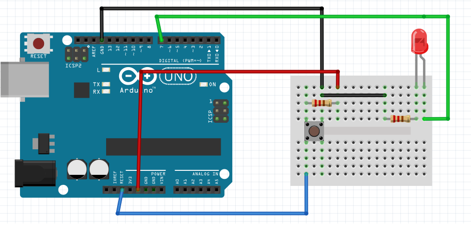 ArduinoProg: Botão reset externo do Arduino