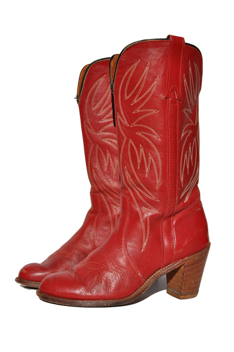 goodbye heart vintage: Miss Capezio Vintage Cowboy Boots. Stacked Heel ...
