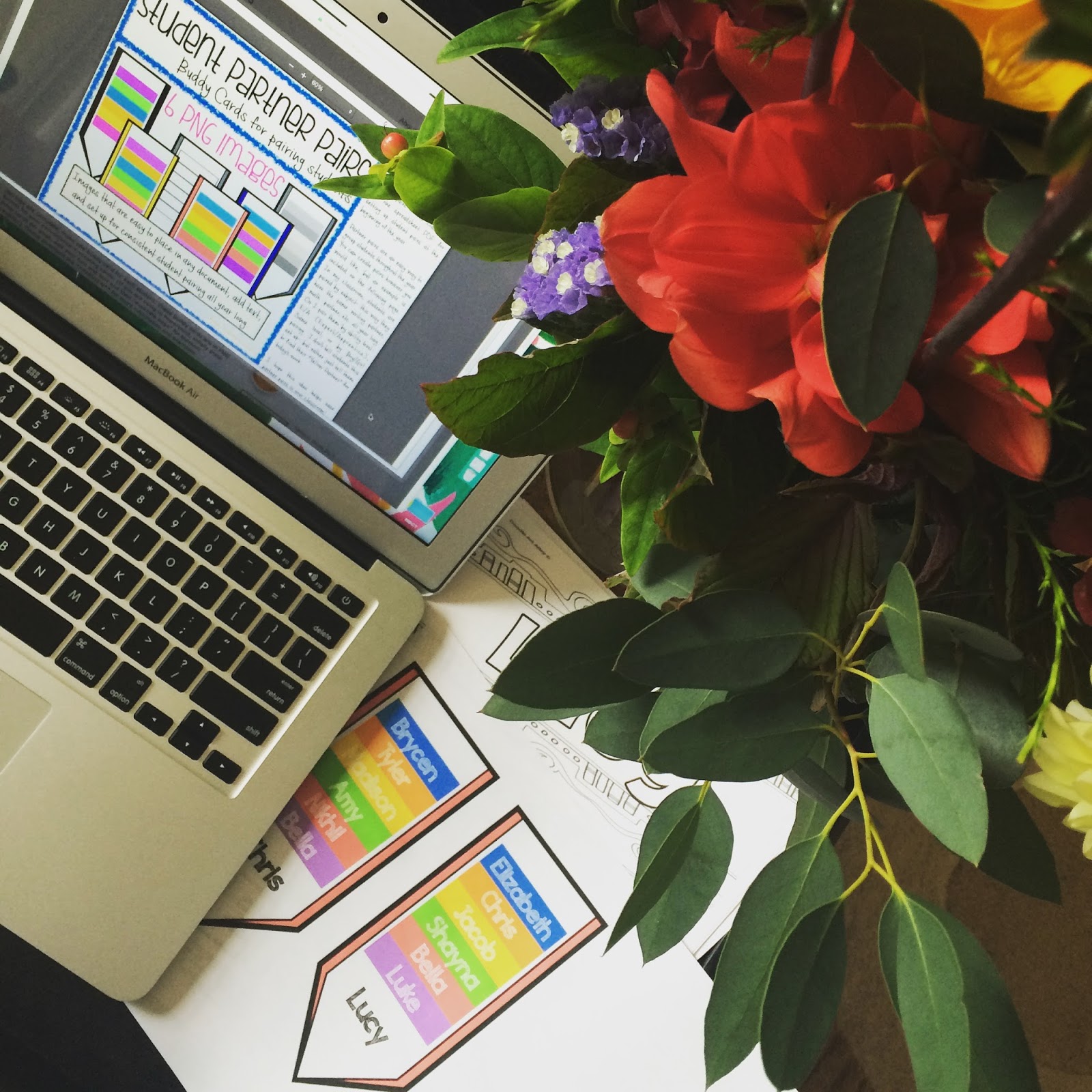 Real Teachers Learn: Student Nametags + A Super Simple Way to Pair Students