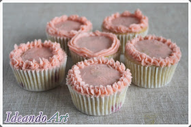 Cupcakes de fresas con buttercream