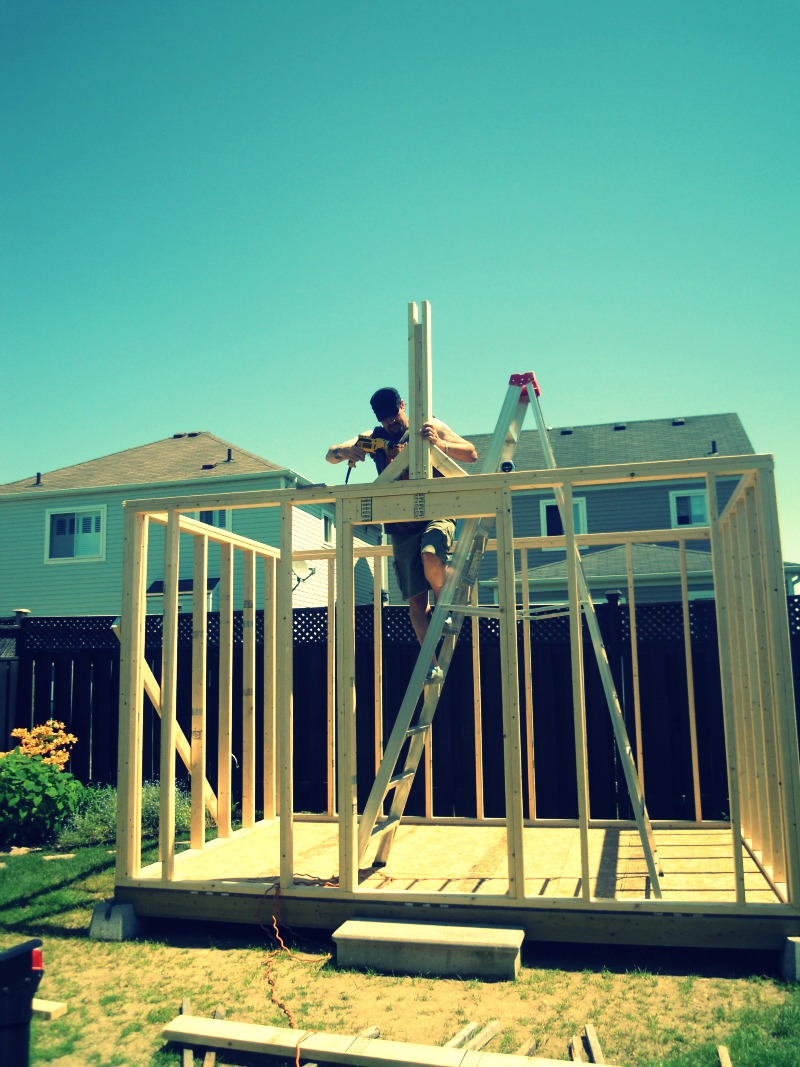 White Wood Bunkie building begins