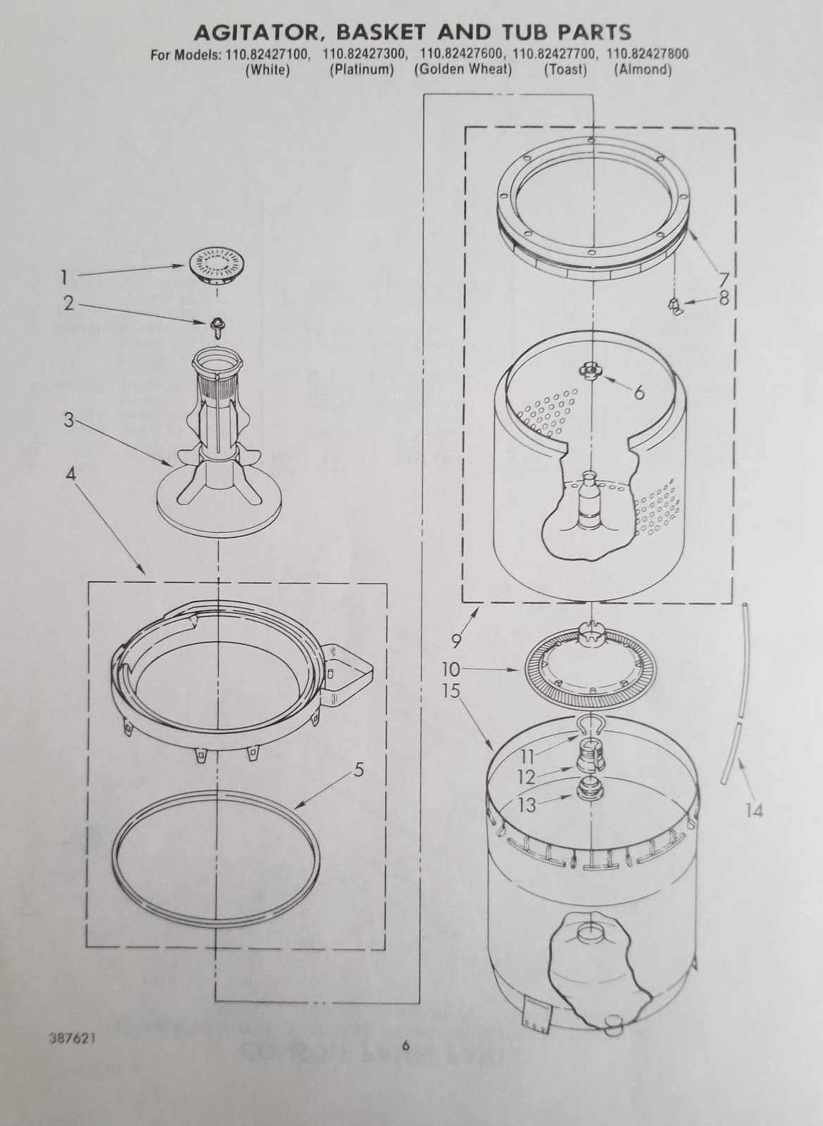 Find Your Manuals Here... Sears Kenmore Automatic Washer Parts List