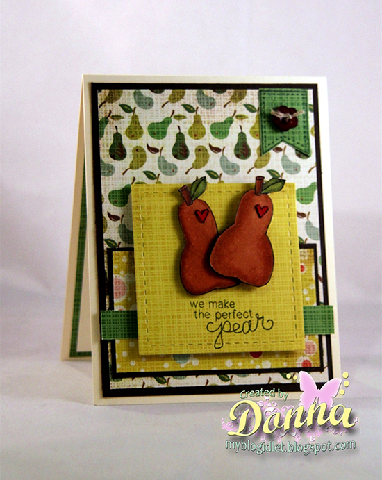 Perfect Pear card by Donna Idlet using Sweet Summer Stamp Set | Newton's Nook Designs