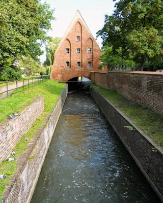 What to see in Gdansk Poland: Canal and mill