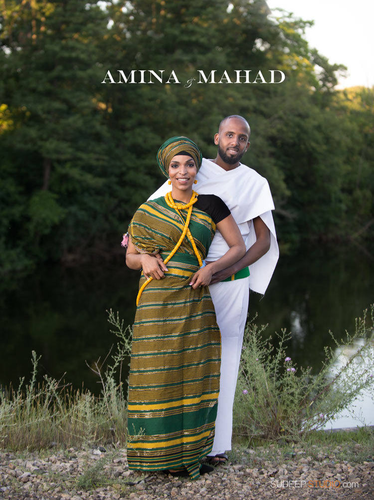 Ann Arbor Engagement Session in African Ethnic Clothes - SudeepStudio.com