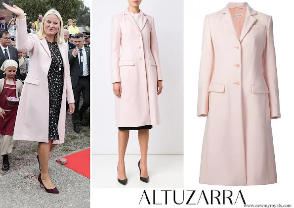 Crown Princess Mette-Marit wore Altuzarra single breasted coat