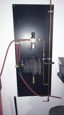 air compressor moisture trap pipe drop