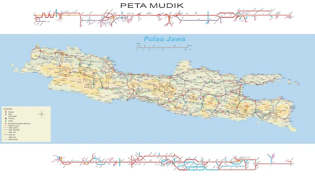 Peta Mudik Pulau Jawa