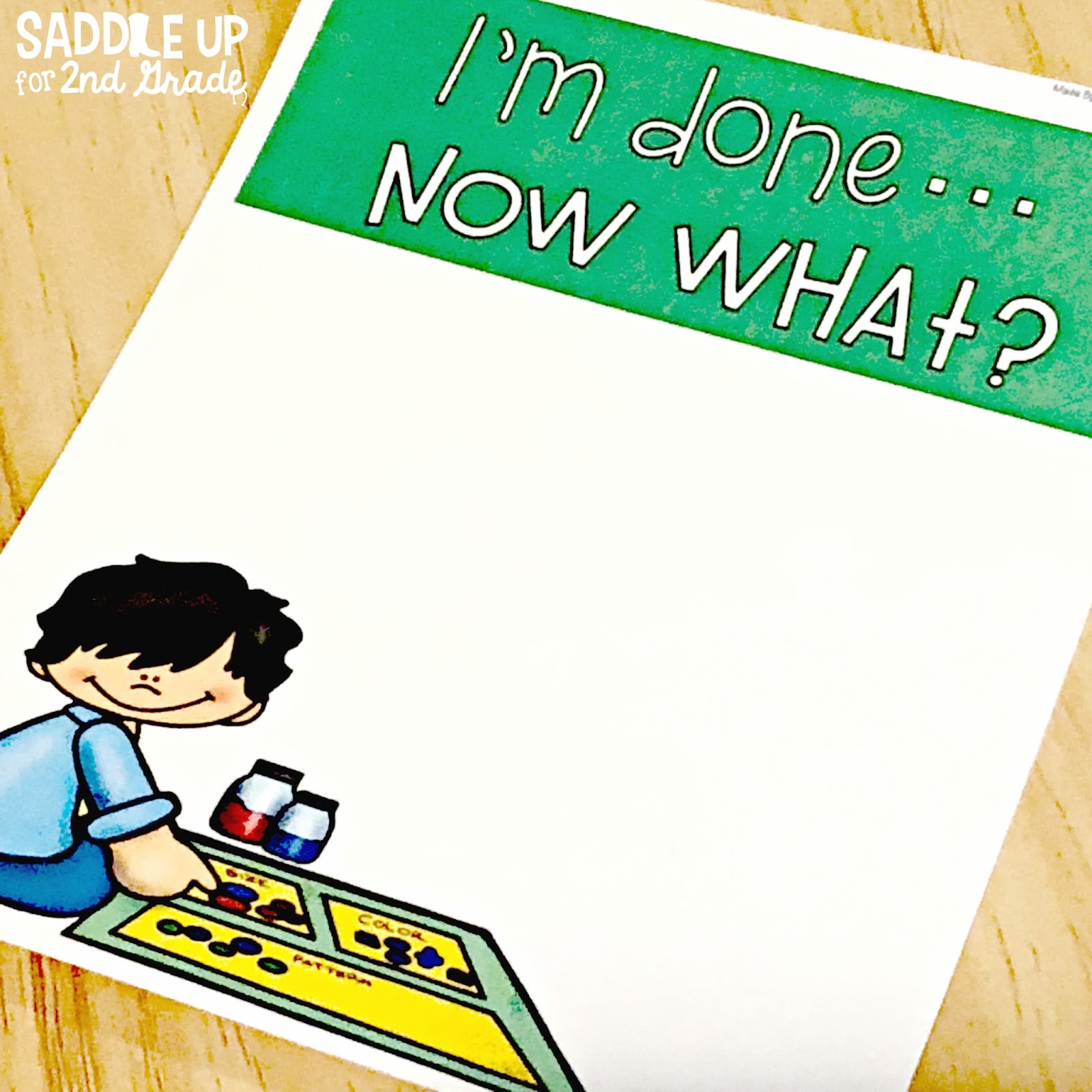 Free "I'm done... now what?" poster