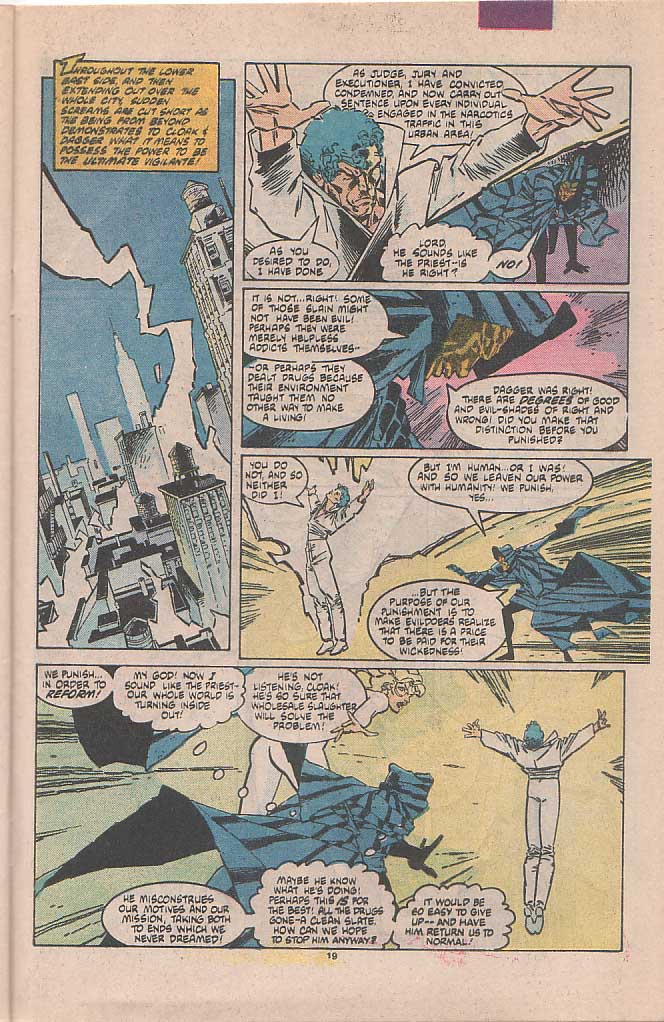 Read online Cloak and Dagger (1985) comic -  Issue #4 - 20