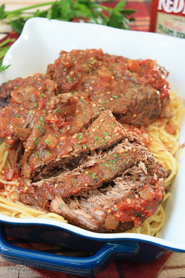 Slow Cooker Italian Pot Roast Mostly Homemade Mom