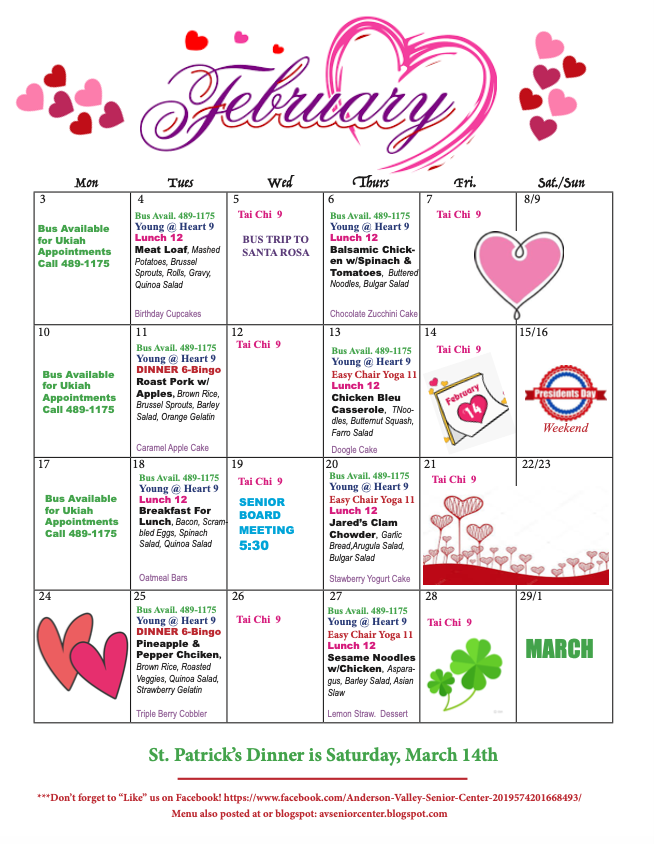 Anderson Valley Senior Center 6th Annual Crab Feed