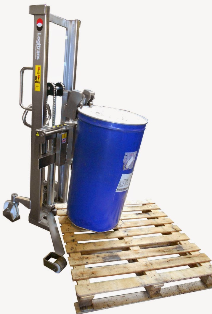 Packline Materials Handling Drum Handling Attachment with Double Quick Release