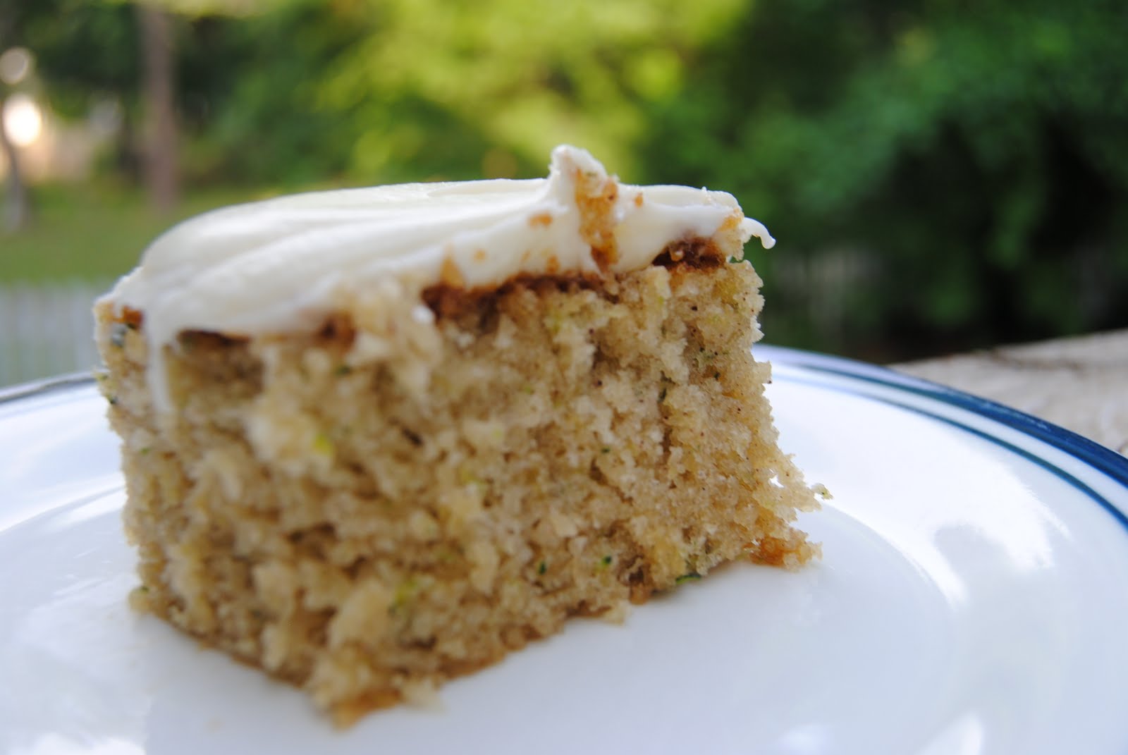 Tasty Sensations Zucchini Dessert Bars with Cream Cheese Frosting