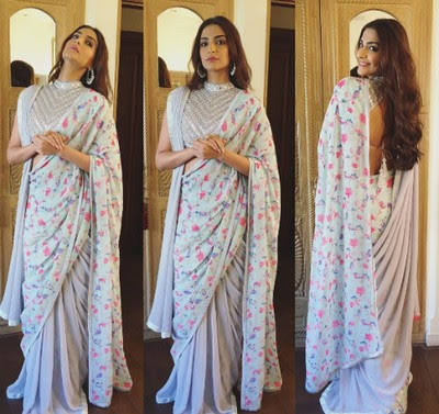 Sonam Kapoor double pallu saree draping, double drape saree style, double pallu saree, how to wear double drape saree, How to wear double pallu saree, Sonam kapoor saree in double pallu