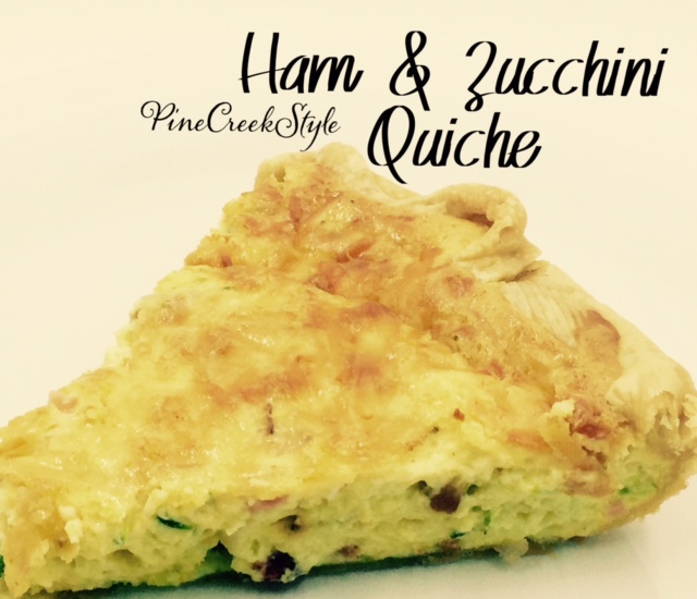 Pine Creek Style Ham & Zucchini Quiche...