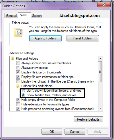 Cara Menampilkan File Yang di Hidden di Windows 7