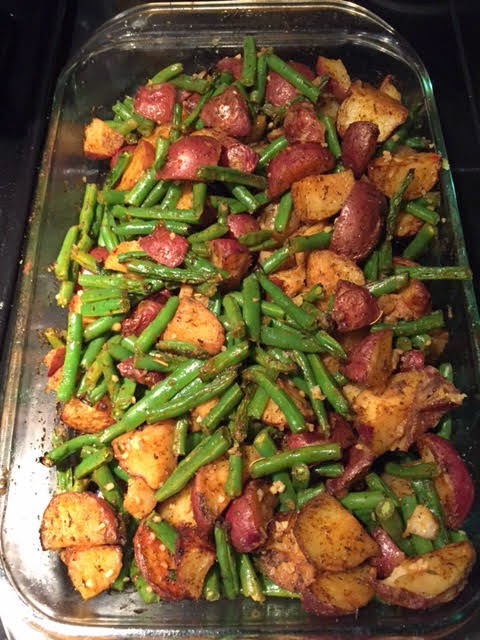 That Vigor Virgo VEGAN...: Simply Sweetened Roasted Potatoes N String Beans