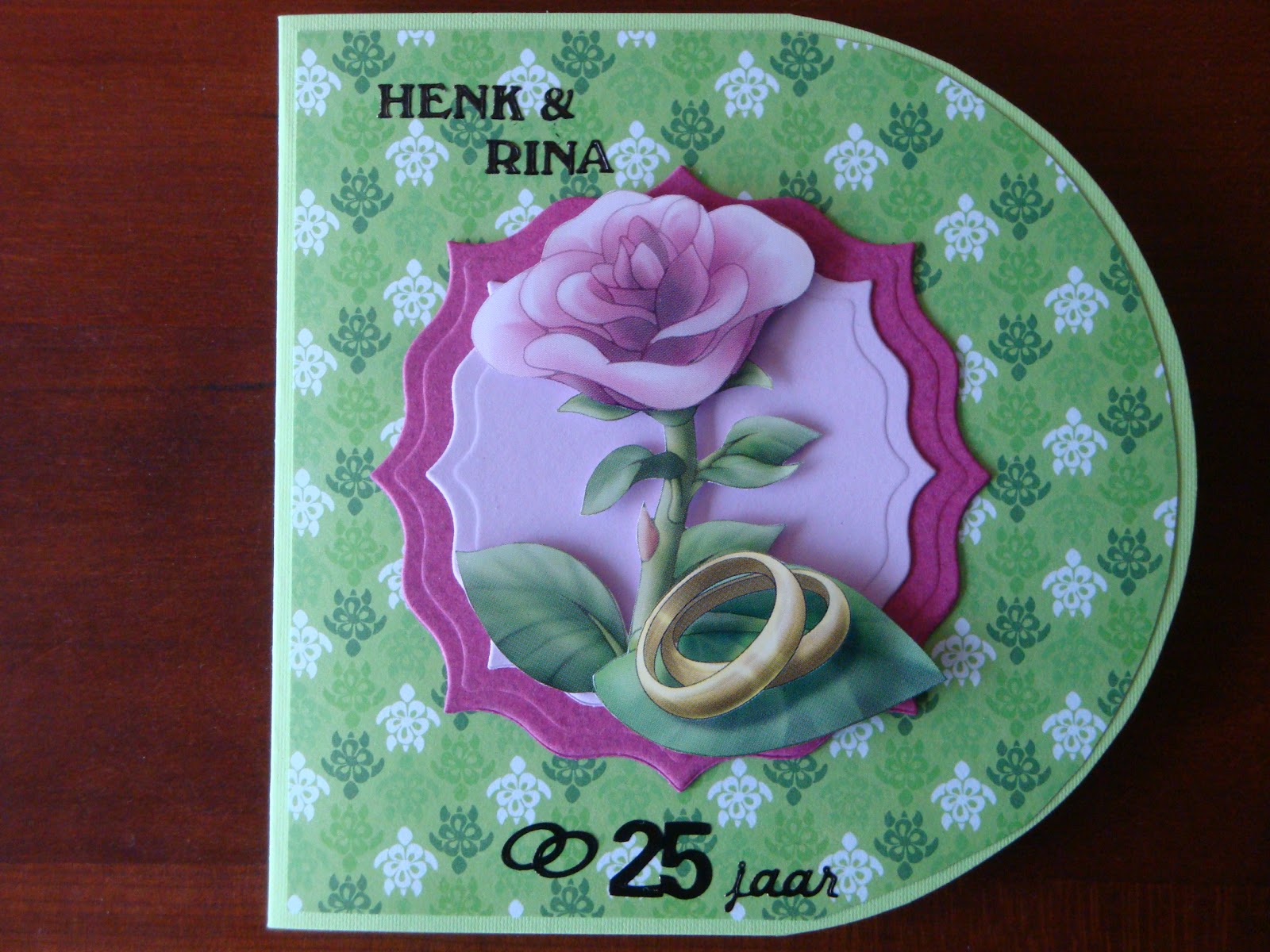 Renate's kaarten: 25-jarig huwelijk