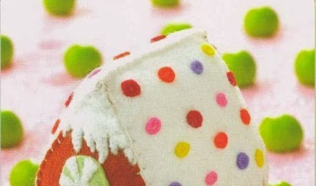 Casinha de Feltro com molde