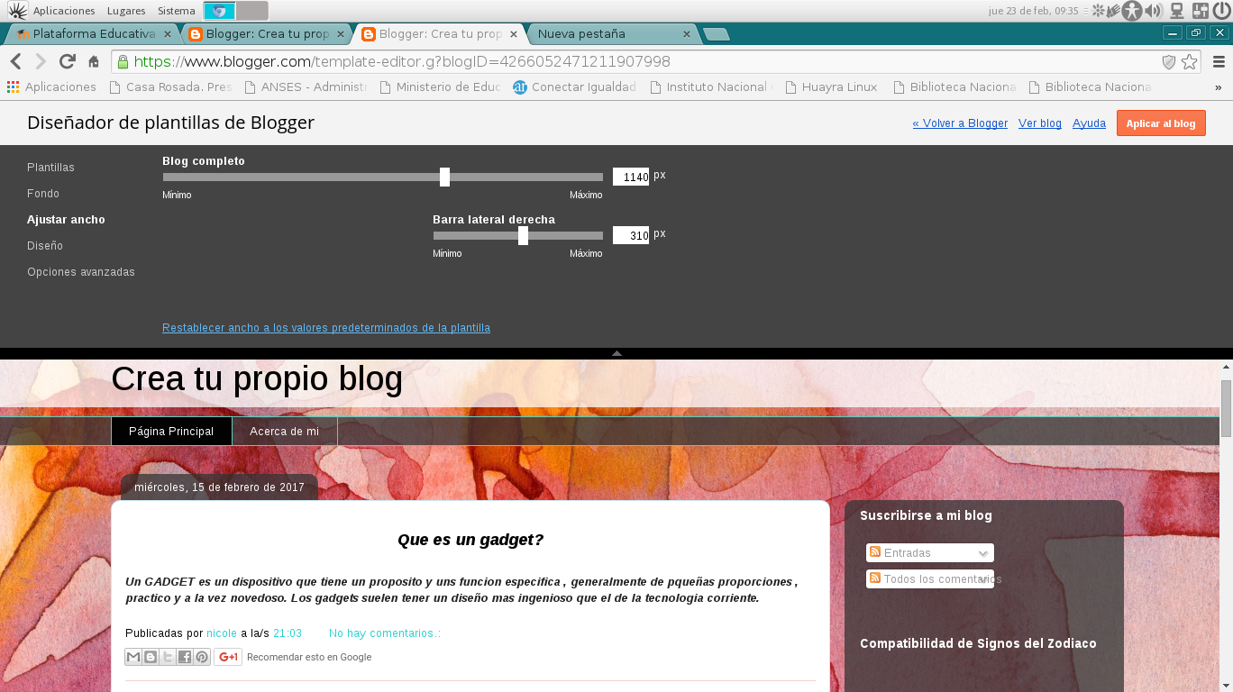 Crea tu propio blog