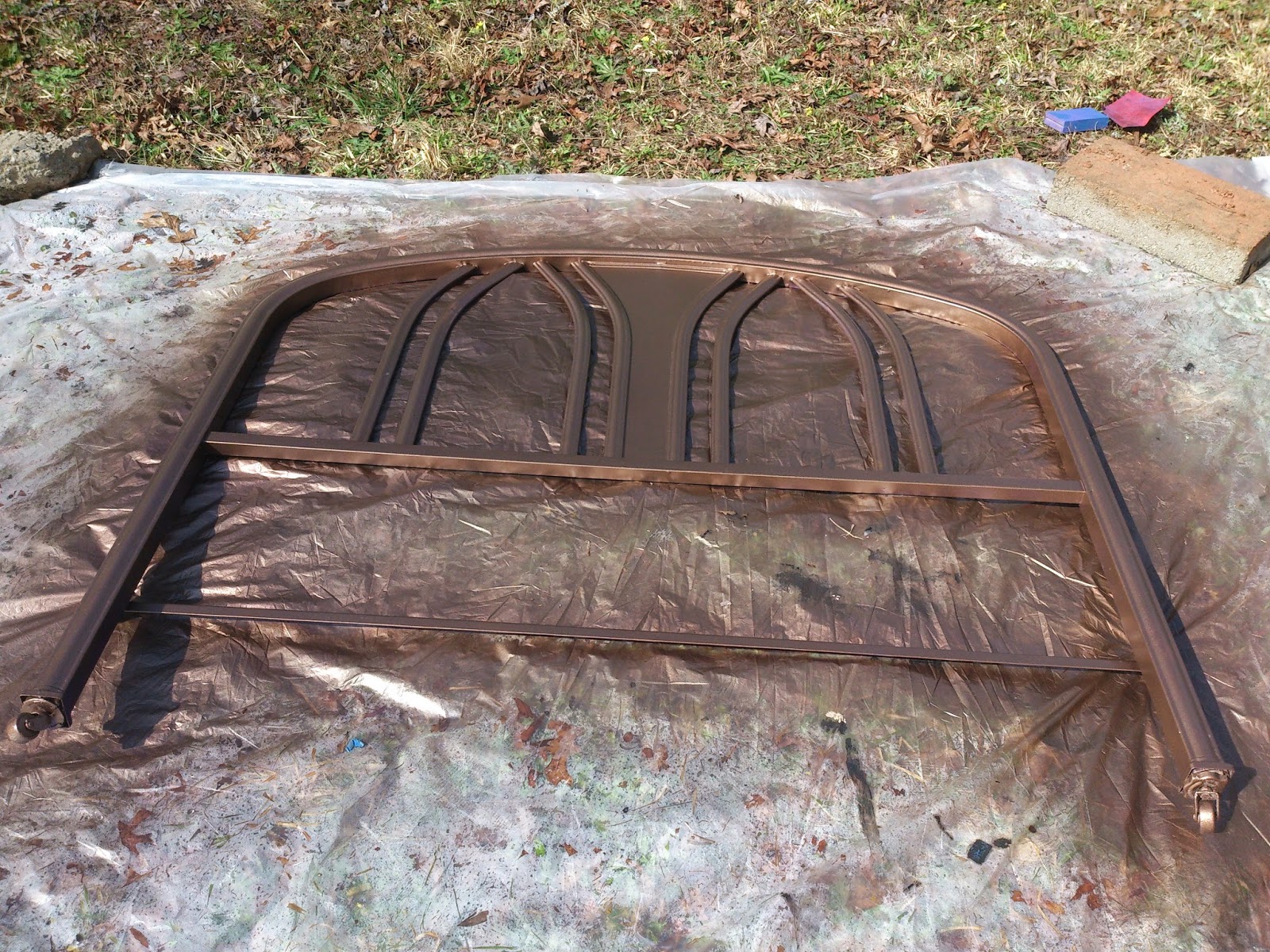 Crafting with Court Refinishing a Metal Bed Frame