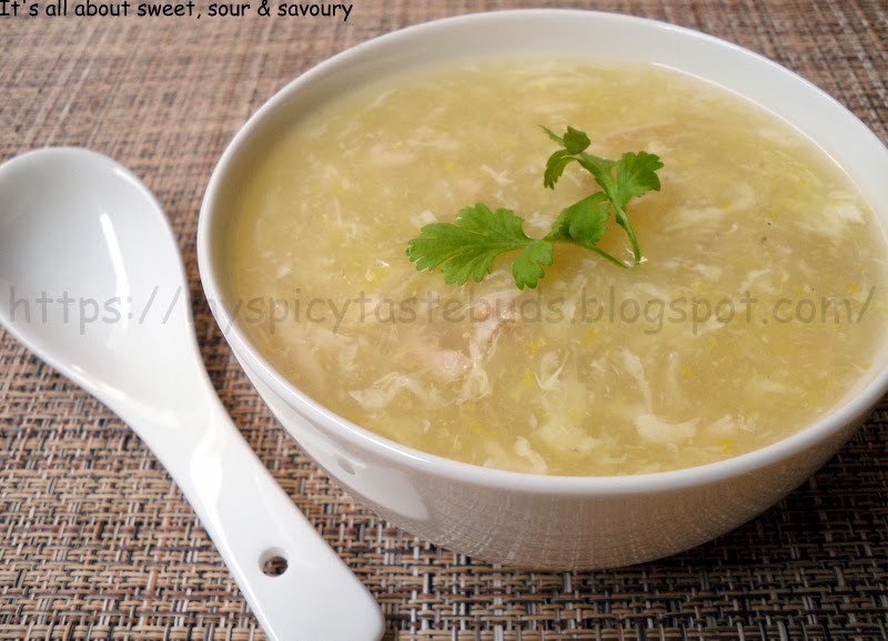 My Spicy Taste Buds Chinese Chicken Corn Soup