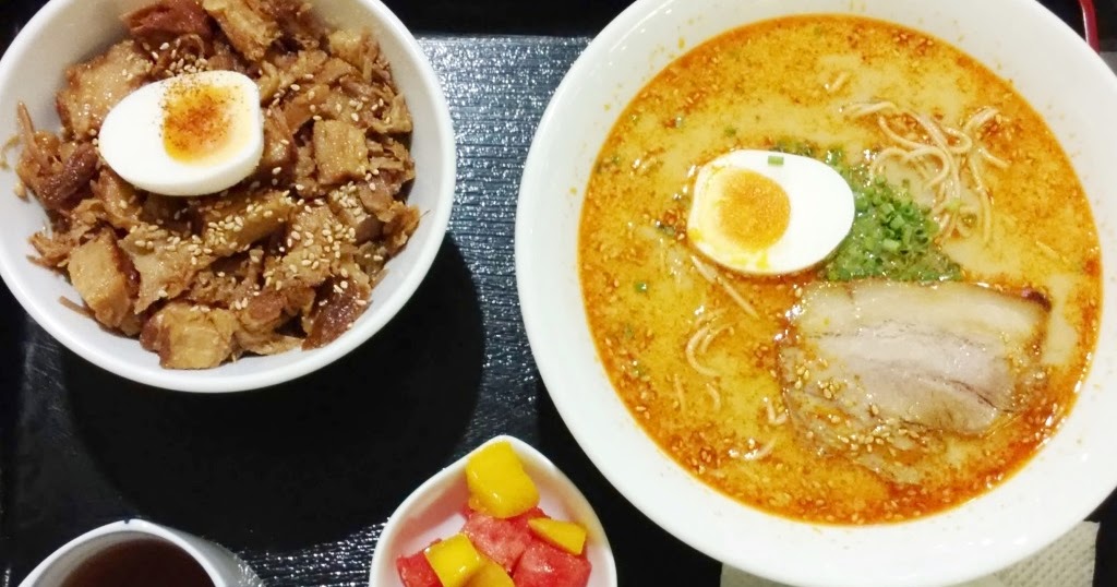 Ramen Kuroda Ramen Teriyaki Pork Don Set and Kuro Chashumen Patches