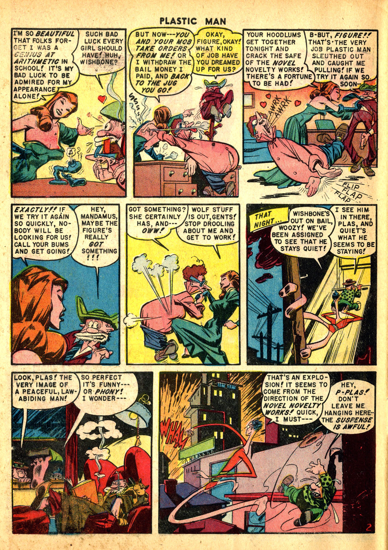 Read online Plastic Man (1943) comic -  Issue #23 - 28