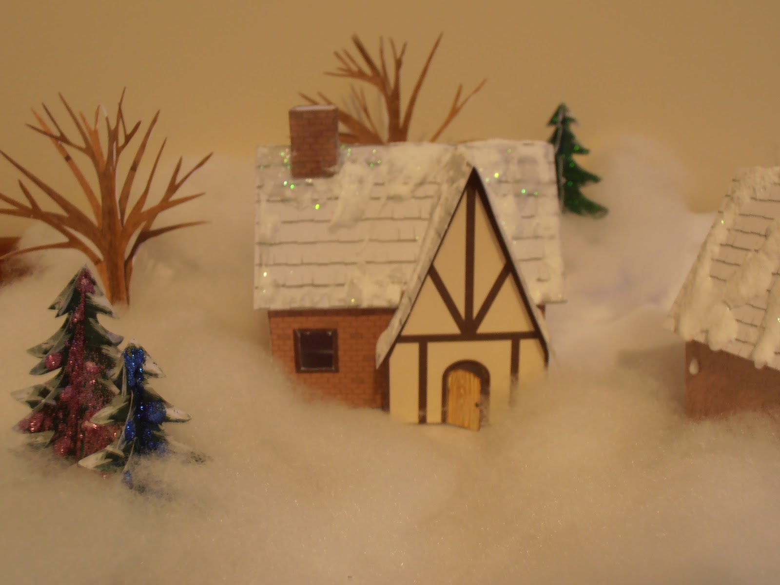 Winter Scene Miniature Dollhouse Doll House Picture 