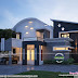 315 sq-m curved roof contemporary house plan