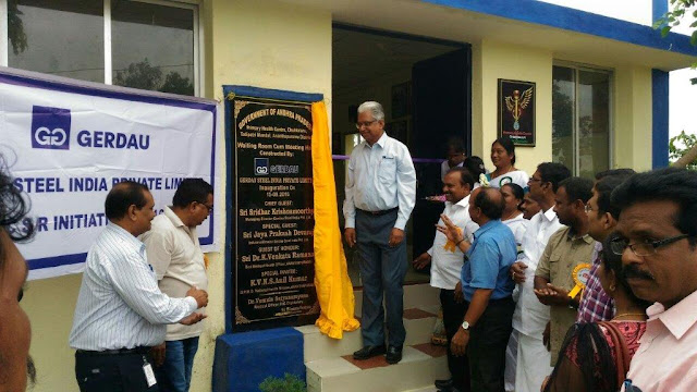 Gerdau contributes to improvisation of infrastructure at the Chukkalur Primary Health centre Gerdau contributes to improvisation of infrastructure at the Chukkalur Primary Health centre