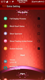 BBM Mod Red Angelic Romantic v3.0.0.18 Apk