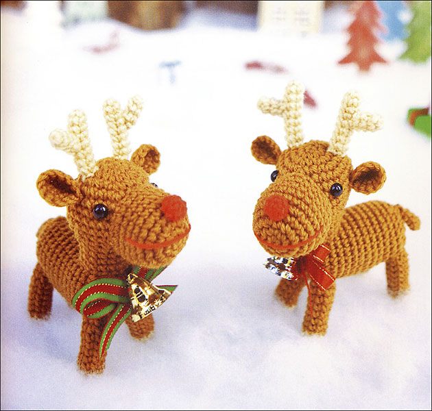 Christmas reindeers amigurumi 