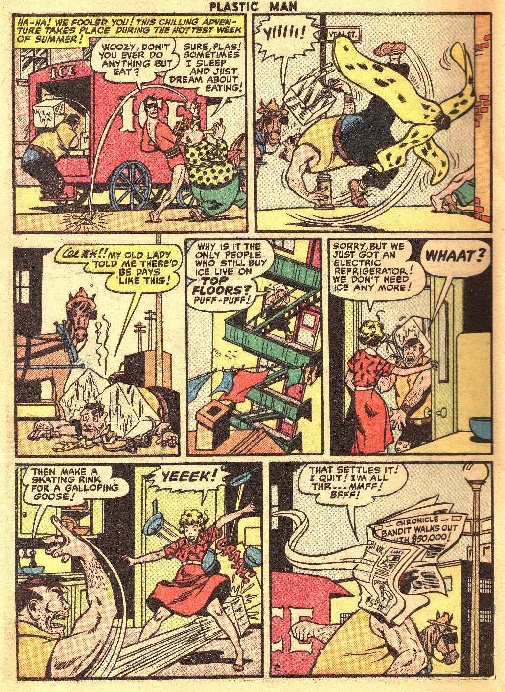 Read online Plastic Man (1943) comic -  Issue #32 - 5