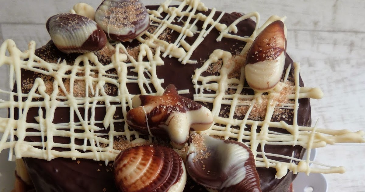 Meeresfrüchte Torte mit Pfirsichsahne und Blue Curacao - Biskuitwerkstatt