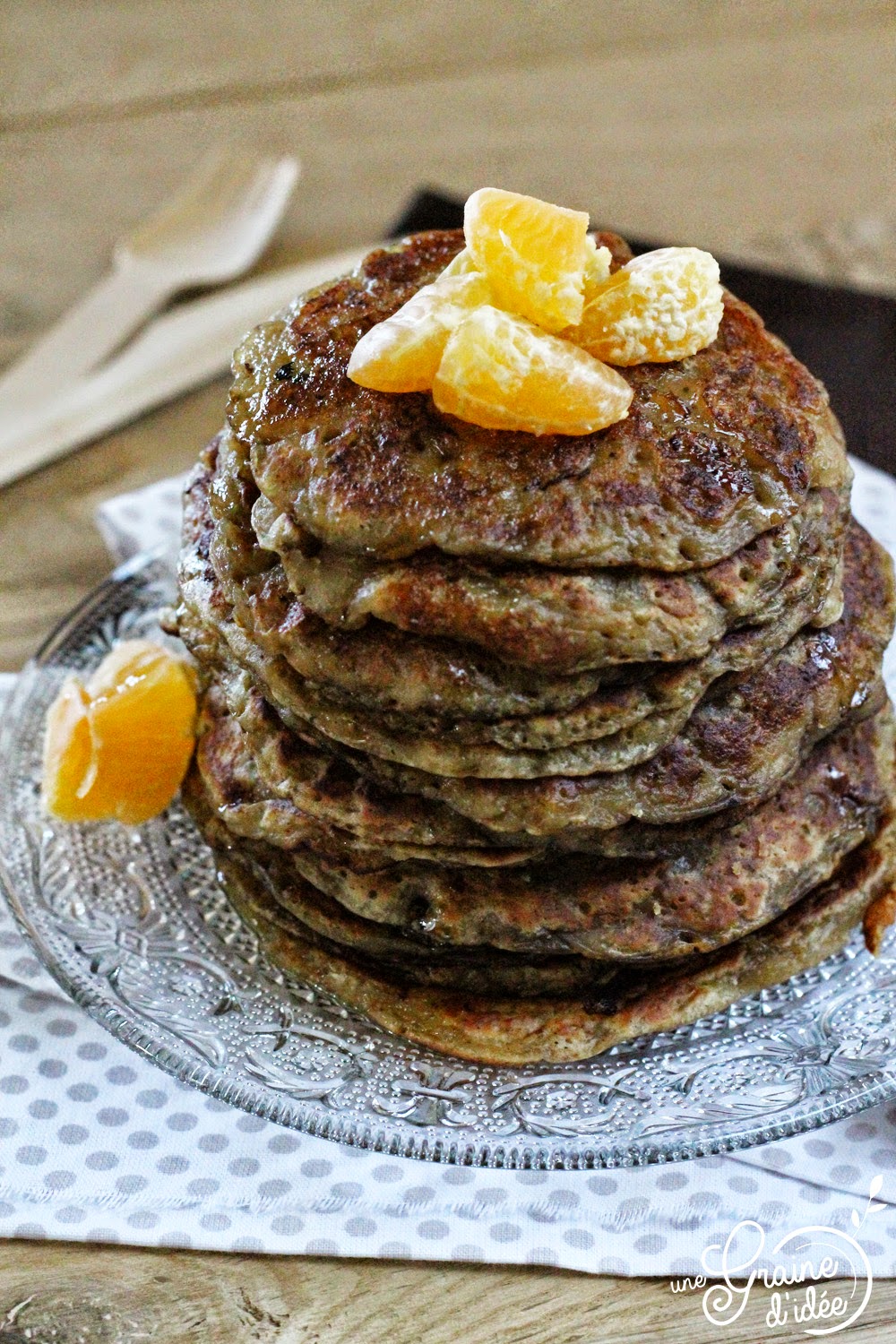 Pancakes à la Banane (Sans oeufs, Sans gluten) Une Graine d'Idée