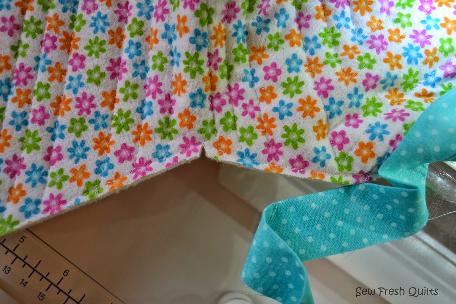 Sew Fresh Quilts Binding Inside Corners Tutorial