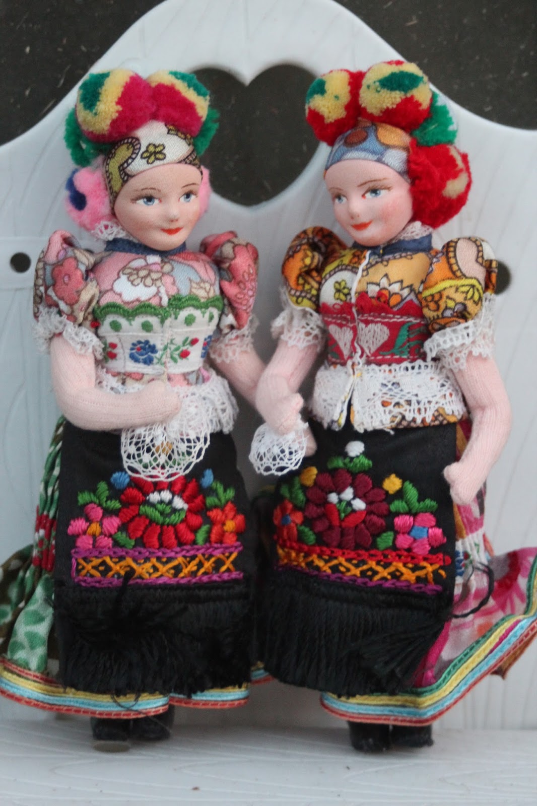 PLANET OF THE DOLLS: Doll-A-Day 2017 #274:Hungarian Matyo Dolls