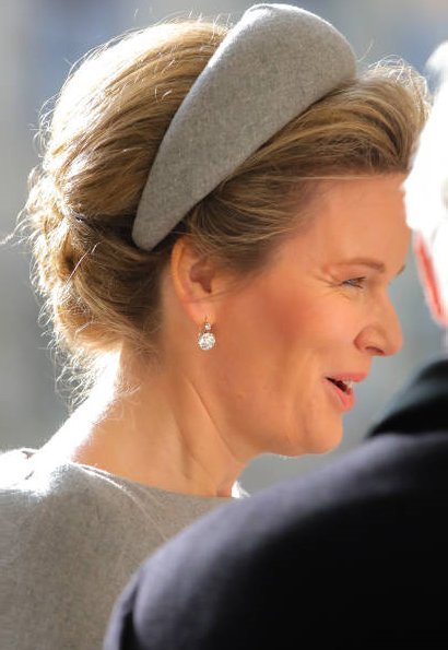King Philippe, Queen Mathilde, King Albert and Queen Paola attended a Eucharist mass at at the Church of Our Lady
