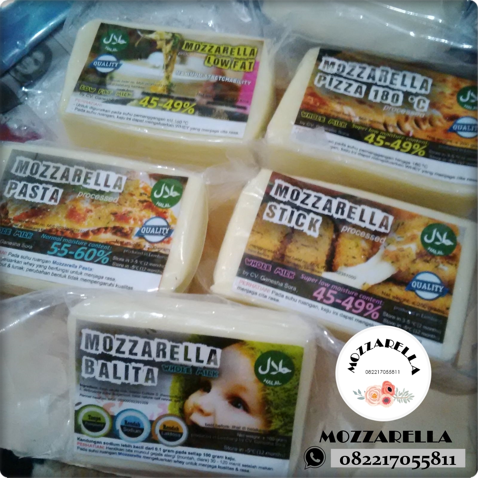 Keju Mozzarella Halal Bandung VARIAN KEJU MOZZARELLA BANDUNG YANG