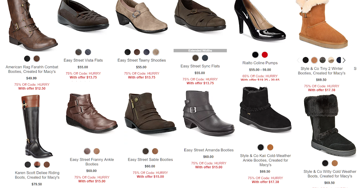 HOT 75% Off Women&#39;s Shoes Macy&#39;s Flash Sale Until Midnight Tonight - Booties From $12.50 (Reg ...