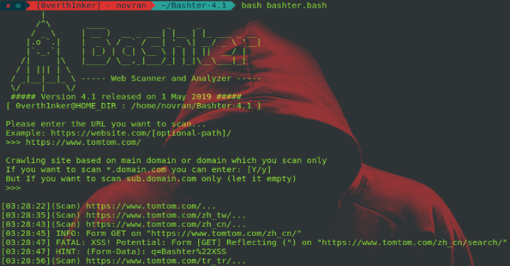 Bashter : Web Crawler, Scanner & Analyser Framework