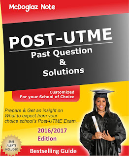 FUTO Post-UTME Past Questions & Answers 2016