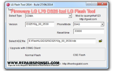 Download Firmware LG L70 D325 kzd LG Flash Tool