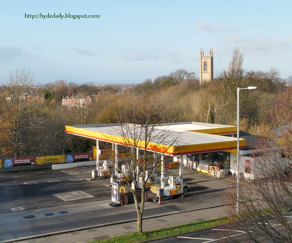 Hyde Daily Photo Volume 2 (2011-2015): Looking over the Shell garage