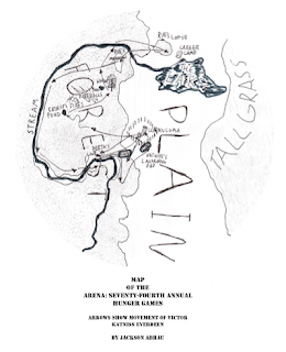 Hunger Games map of arena