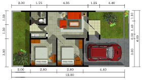 Sketsa Rumah Minimalis Type 36 Terbaru 2014